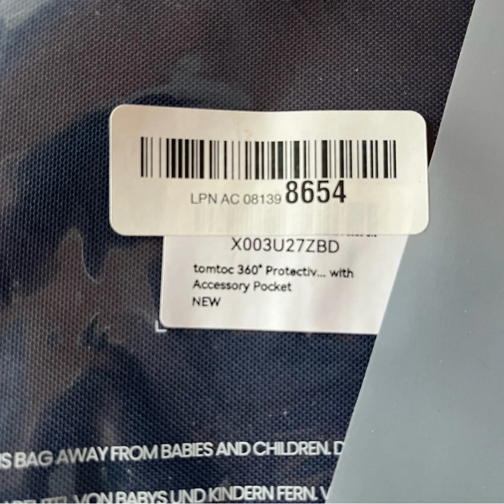 NWT Tomtoc Protective Case Top Padded Travel Case Computer Bag